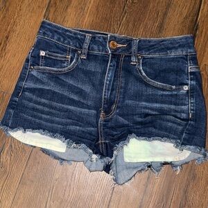 American Eagle High Rise Cutoff Denim Shorts